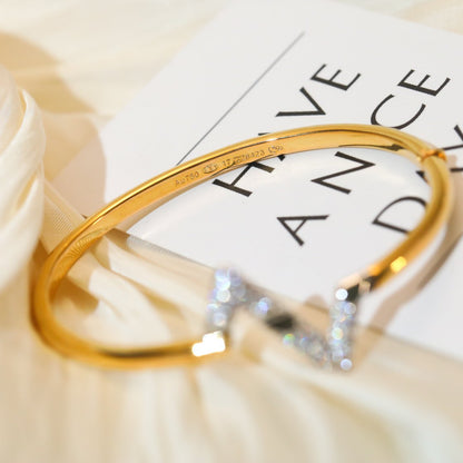 [Love's Uplift]VOLTE UPSITE DOWN GOLD DIAMOND BRACELET