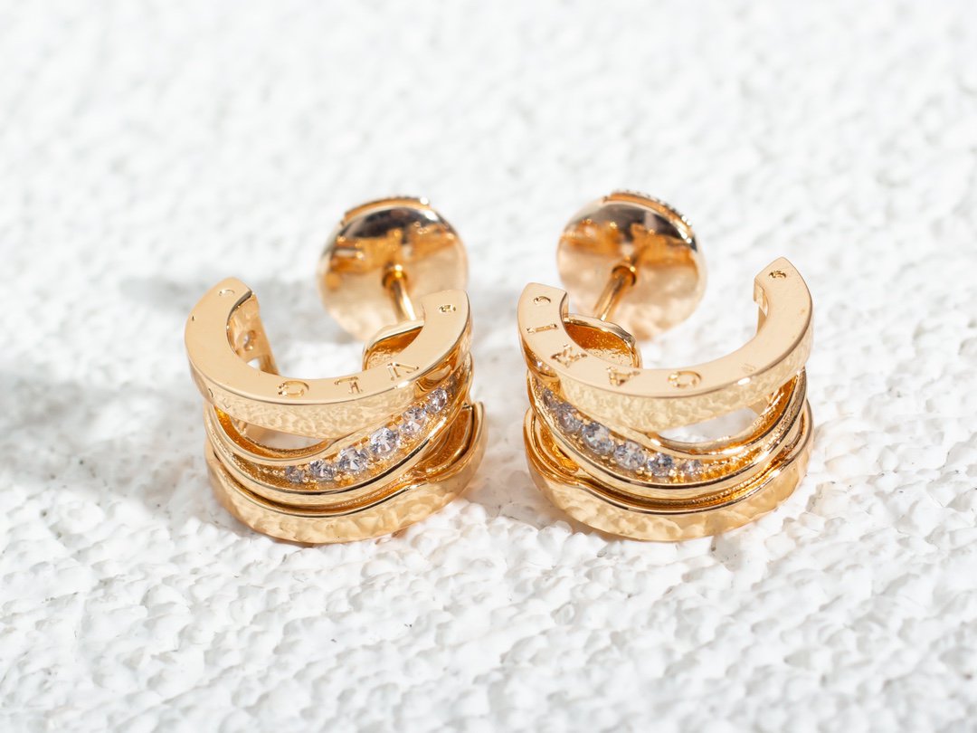 [Love's Uplift]ZERO 1 PINK GOLD DIAMONDS EARRINGS