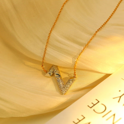 [Love's Uplift]VOLT SILVER DIAMOND PEDANT NECKLACE
