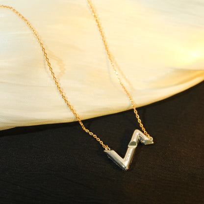 [Love's Uplift]VOLT SILVER DIAMOND PEDANT NECKLACE