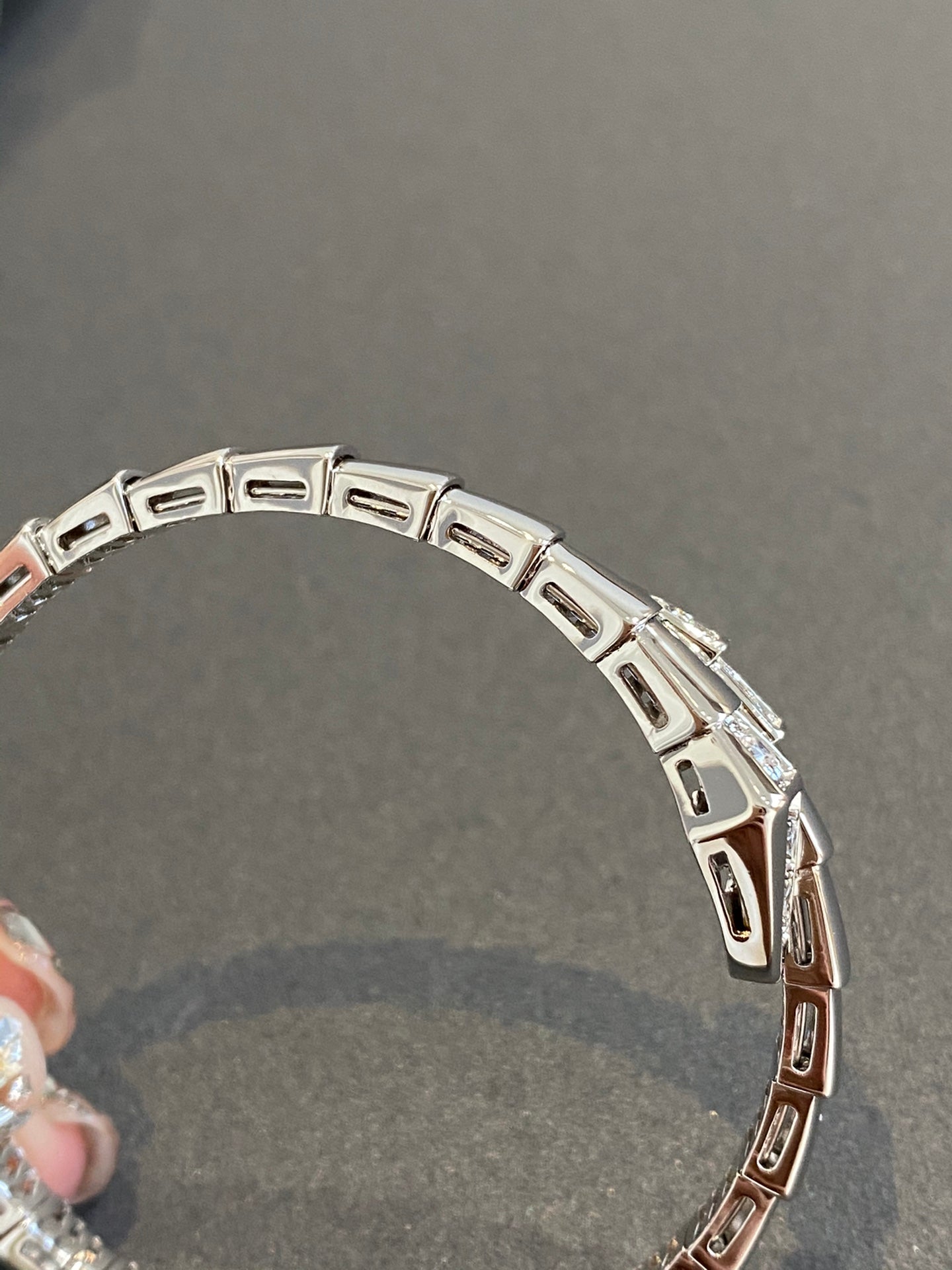 [Love's Uplift]SERPENTI BRACELET DIAMONDS SILVER
