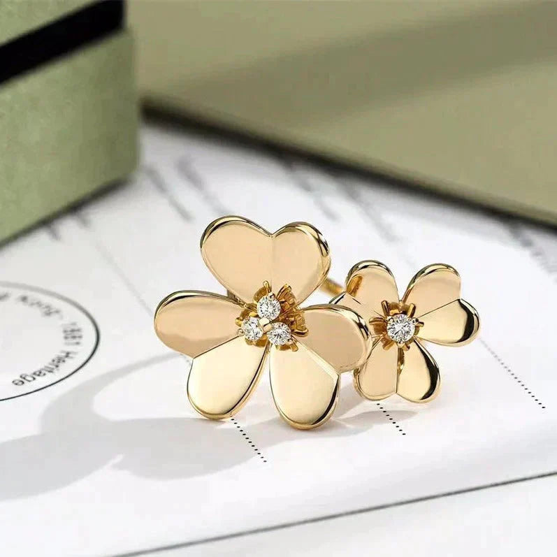 [Love's Uplift]CLOVER COMOS GOLD DIAMOND RING