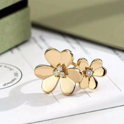 [Love's Uplift]CLOVER COMOS GOLD DIAMOND RING