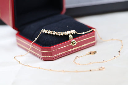 [Love's Uplift]CLASH PINK GOLD NECKLACE