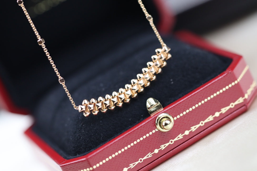 [Love's Uplift]CLASH PINK GOLD NECKLACE