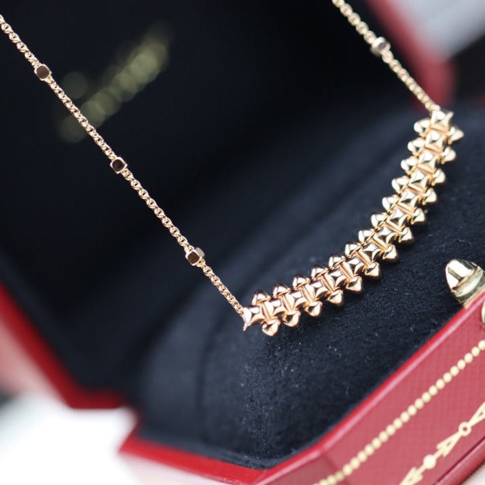 [Love's Uplift]CLASH PINK GOLD NECKLACE
