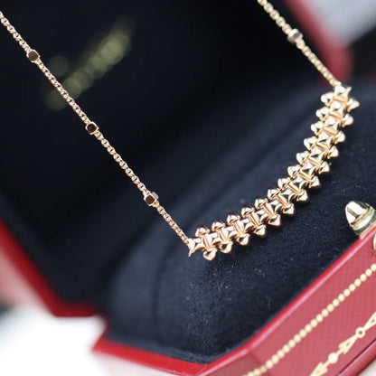 [Love's Uplift]CLASH PINK GOLD NECKLACE