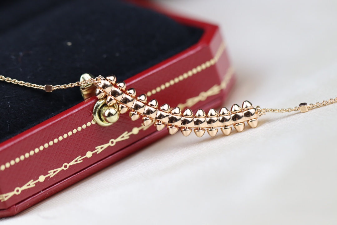 [Love's Uplift]CLASH PINK GOLD NECKLACE