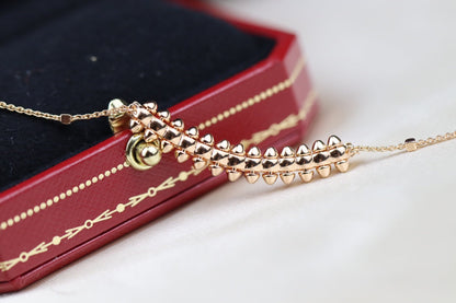 [Love's Uplift]CLASH PINK GOLD NECKLACE