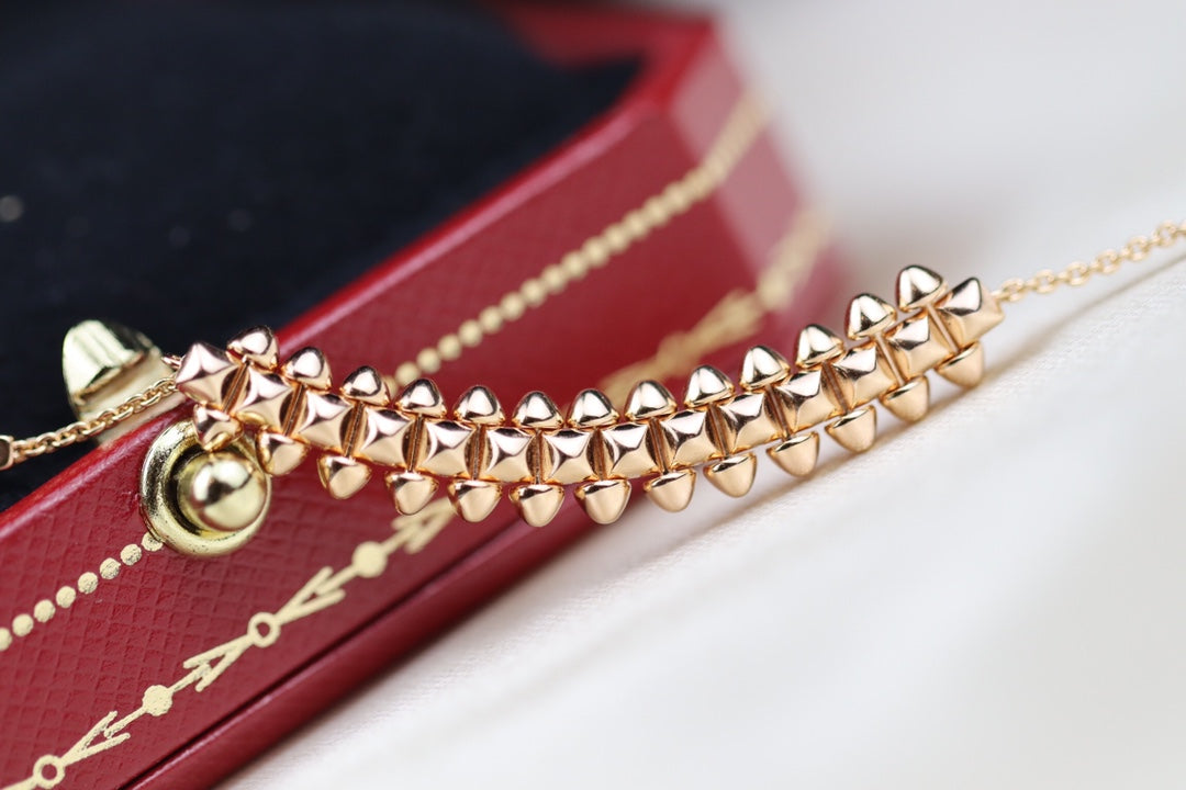 [Love's Uplift]CLASH PINK GOLD NECKLACE
