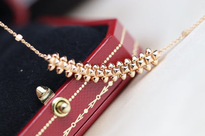 [Love's Uplift]CLASH PINK GOLD NECKLACE
