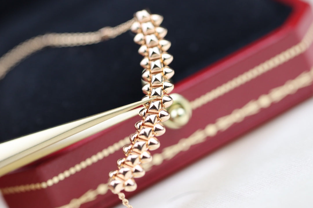 [Love's Uplift]CLASH PINK GOLD NECKLACE