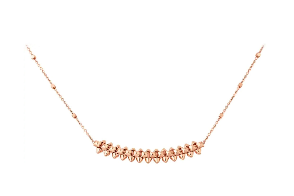 [Love's Uplift]CLASH PINK GOLD NECKLACE