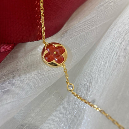 [Love's Uplift]SUN PEDANT CARNELIAN BRACELET