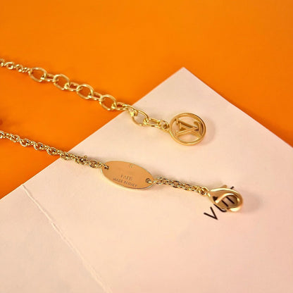 [Love's Uplift]LOGO STAR MOTIF GOLD BRACELET