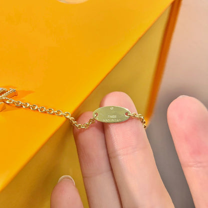 [Love's Uplift]LOGO STAR MOTIF GOLD BRACELET