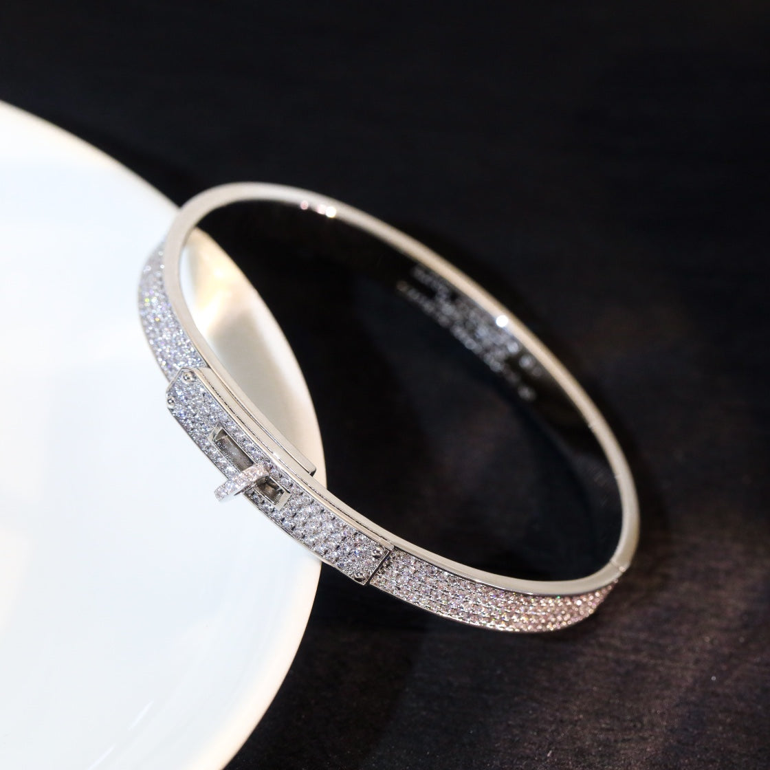 [Love's Uplift]KELLY BRACELET DIAMOND PAVED