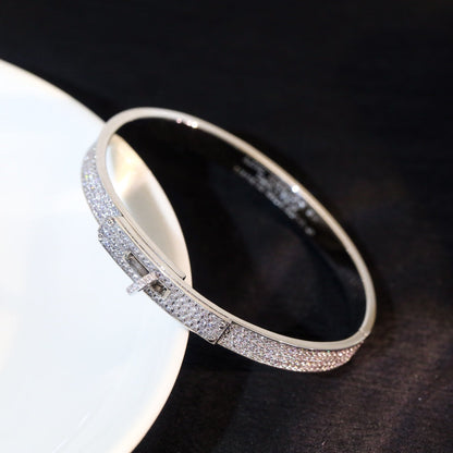 [Love's Uplift]KELLY BRACELET DIAMOND PAVED