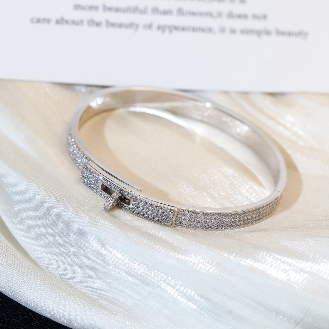 [Love's Uplift]KELLY BRACELET DIAMOND PAVED