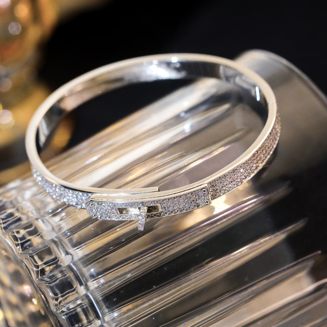 [Love's Uplift]KELLY BRACELET DIAMOND PAVED