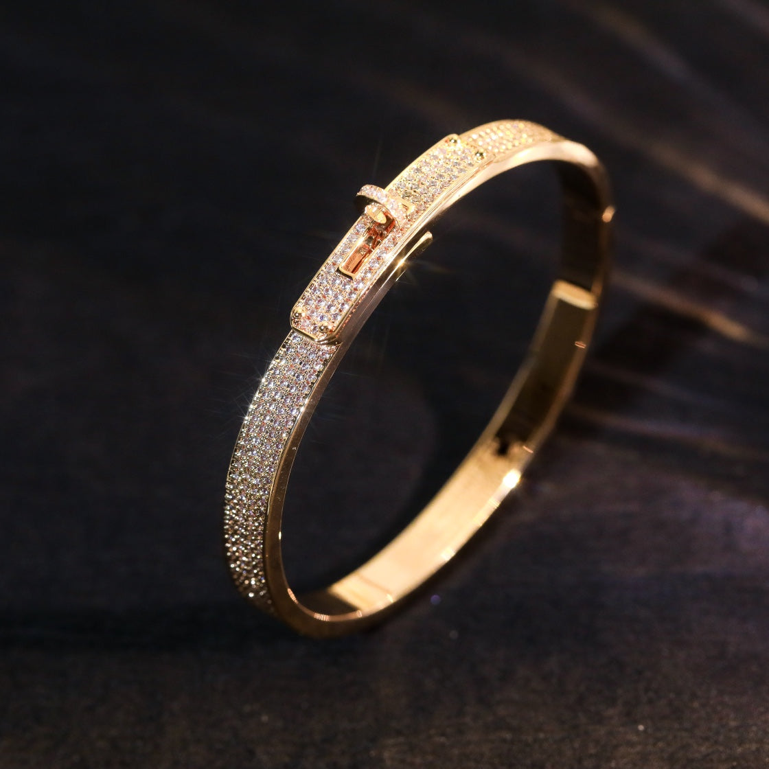 [Love's Uplift]KELLY BRACELET DIAMOND PAVED
