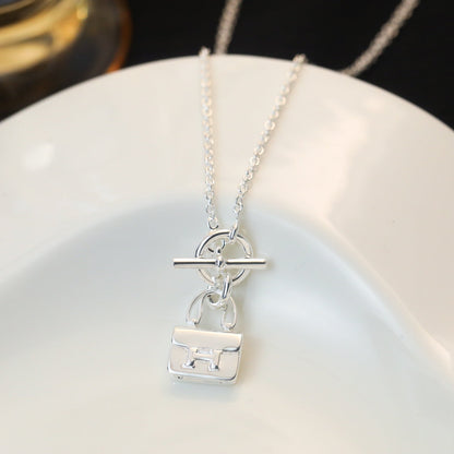 [Love's Uplift]POP H PEDANT SILVER NECKLACE