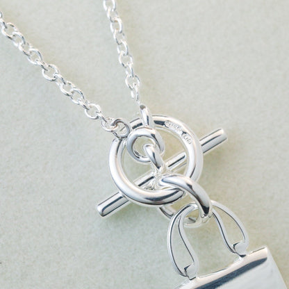 [Love's Uplift]POP H PEDANT SILVER NECKLACE