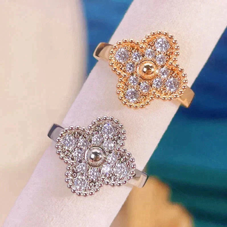 [Love's Uplift]CLOVER DIAMOND RING