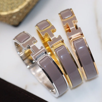 [Love's Uplift]H BRACELET 12MM BROWN