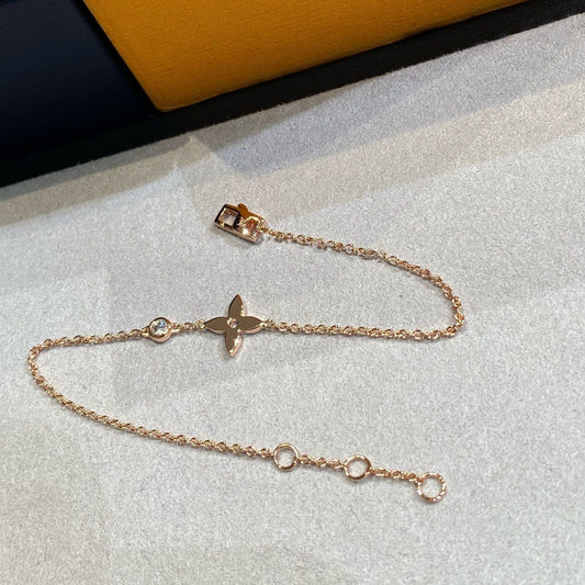 [Love's Uplift]STAR DIAMOND PINK GOLD BRACELET