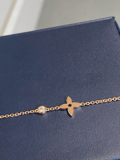 [Love's Uplift]STAR DIAMOND PINK GOLD BRACELET