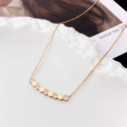 [Love's Uplift]BEE MY LOVE DIAMOND NECKLACE