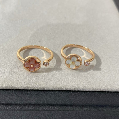 [Love's Uplift]SUN 1 DIAMOND PINK MOP RING