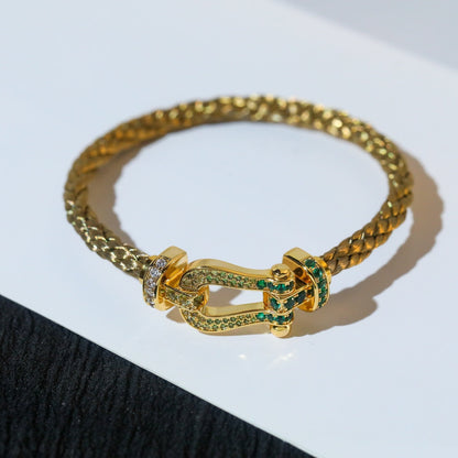 [Love's Uplift]FORCE 10 GOLD GREEN DIAMOND PAVED
