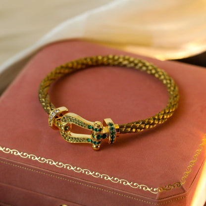 [Love's Uplift]FORCE 10 GOLD GREEN DIAMOND PAVED