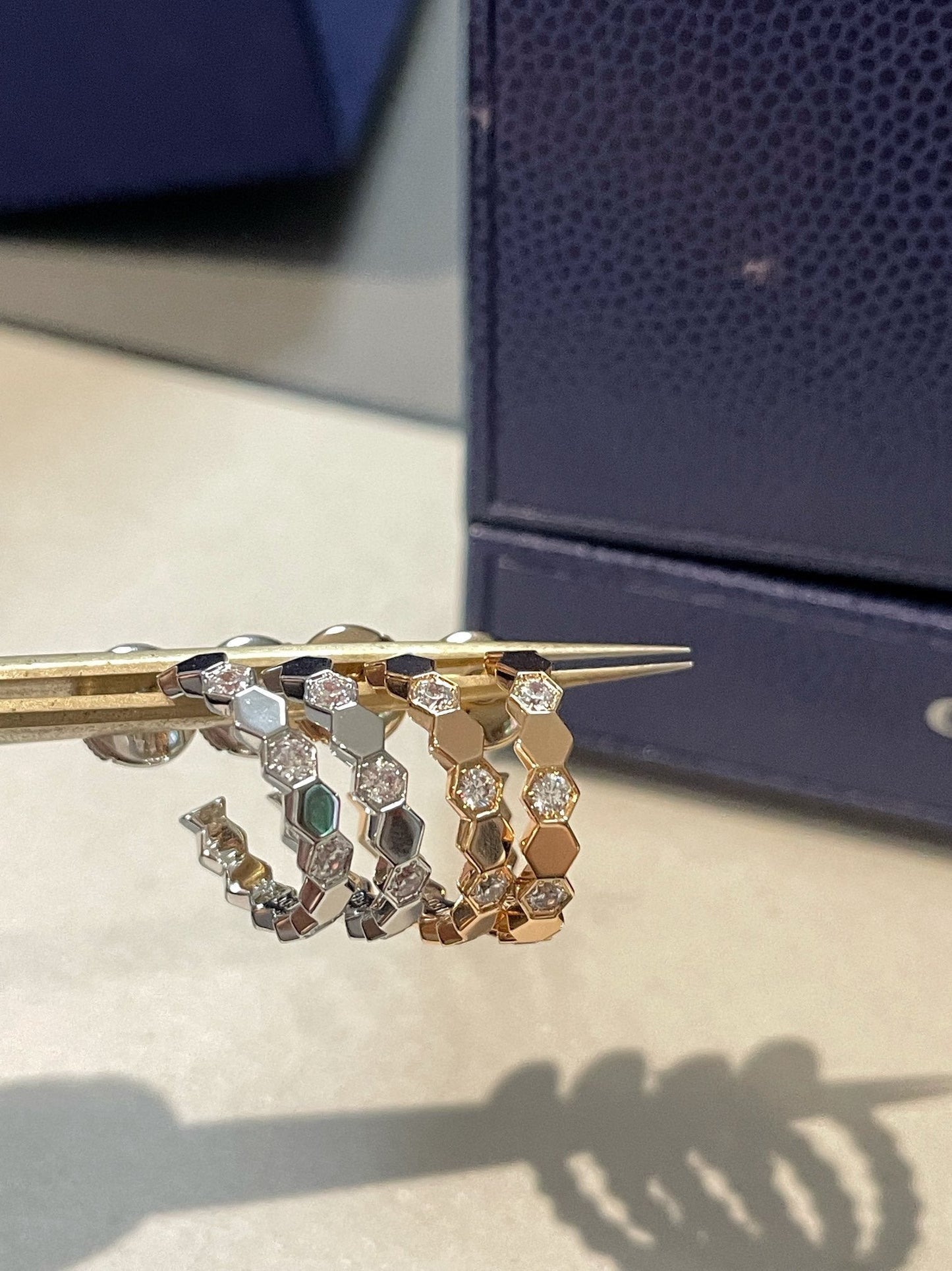 [Love's Uplift]Hollow Design Four-Leaf Clover Flower Shape Ring