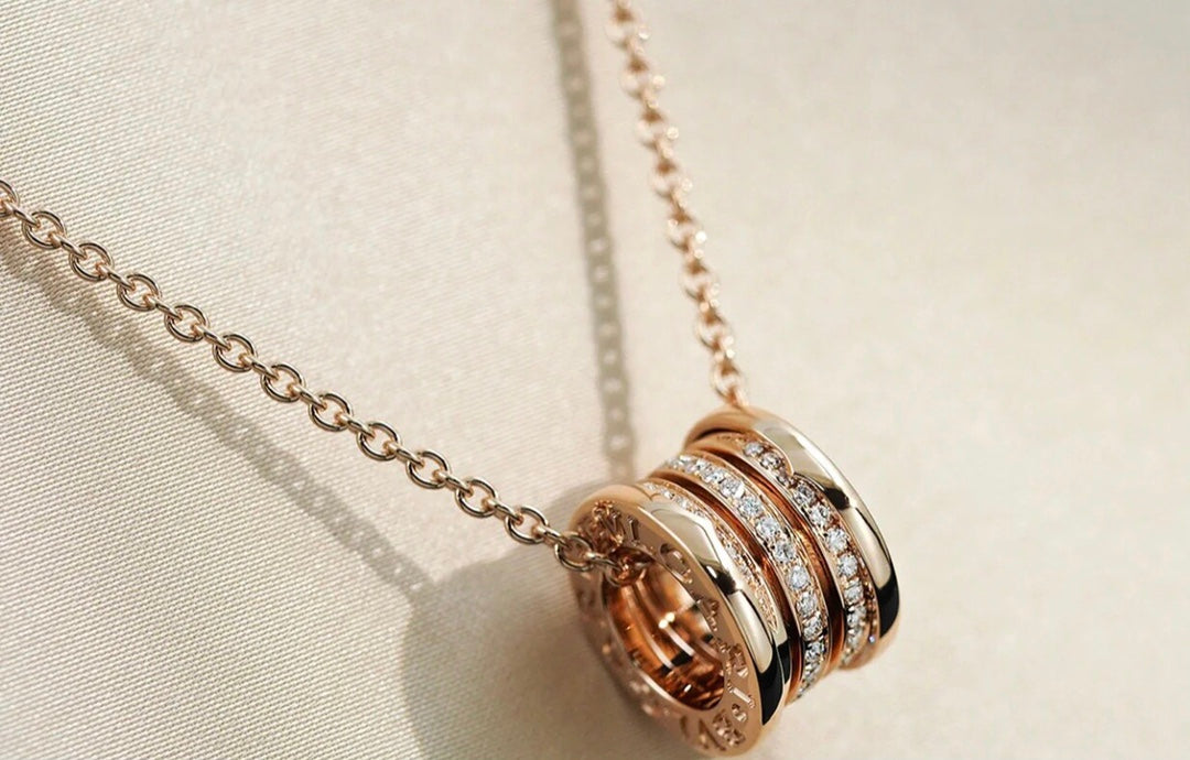 [Love's Uplift]ZERO 1 PINK GOLD DIAMOND NECKLACE