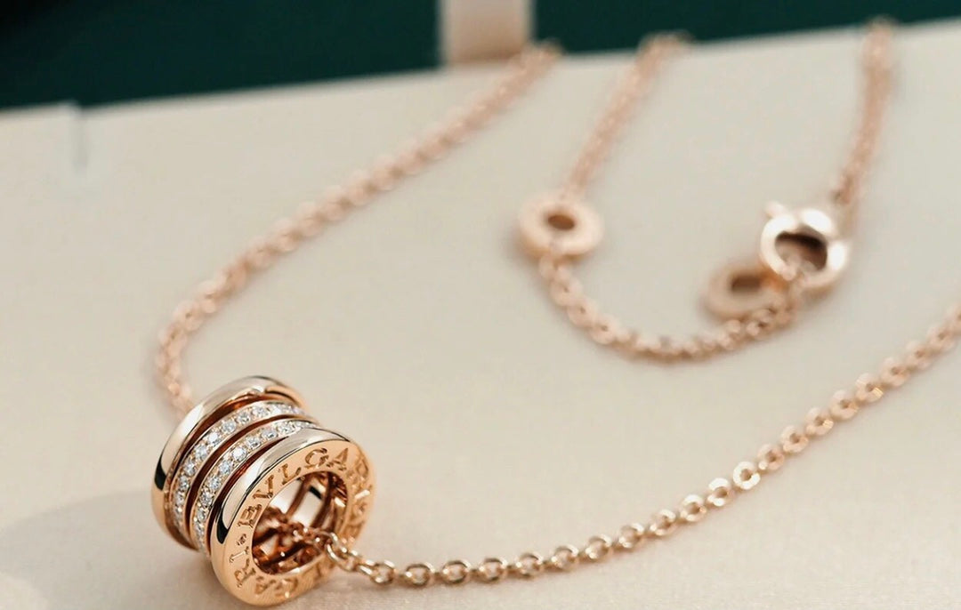 [Love's Uplift]ZERO 1 PINK GOLD DIAMOND NECKLACE
