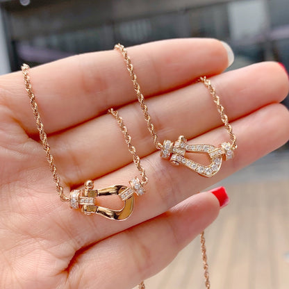 [Love's Uplift]FORCE 10 PINK GOLD DIAMOND NECKLACE