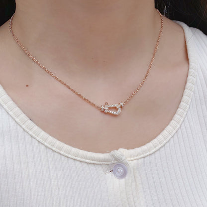 [Love's Uplift]FORCE 10 PINK GOLD DIAMOND NECKLACE