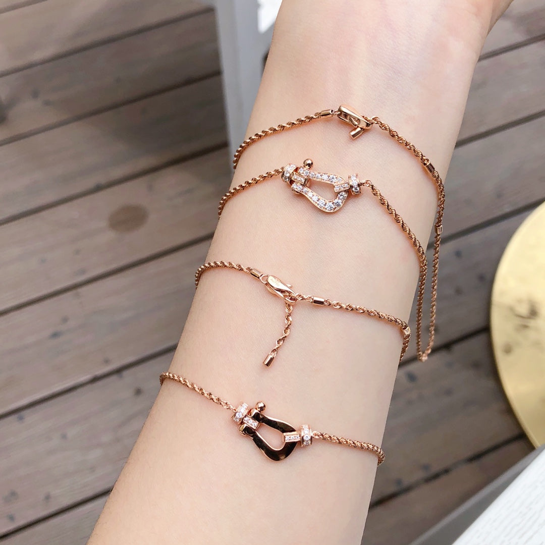 [Love's Uplift]FORCE 10 PINK GOLD DIAMOND NECKLACE