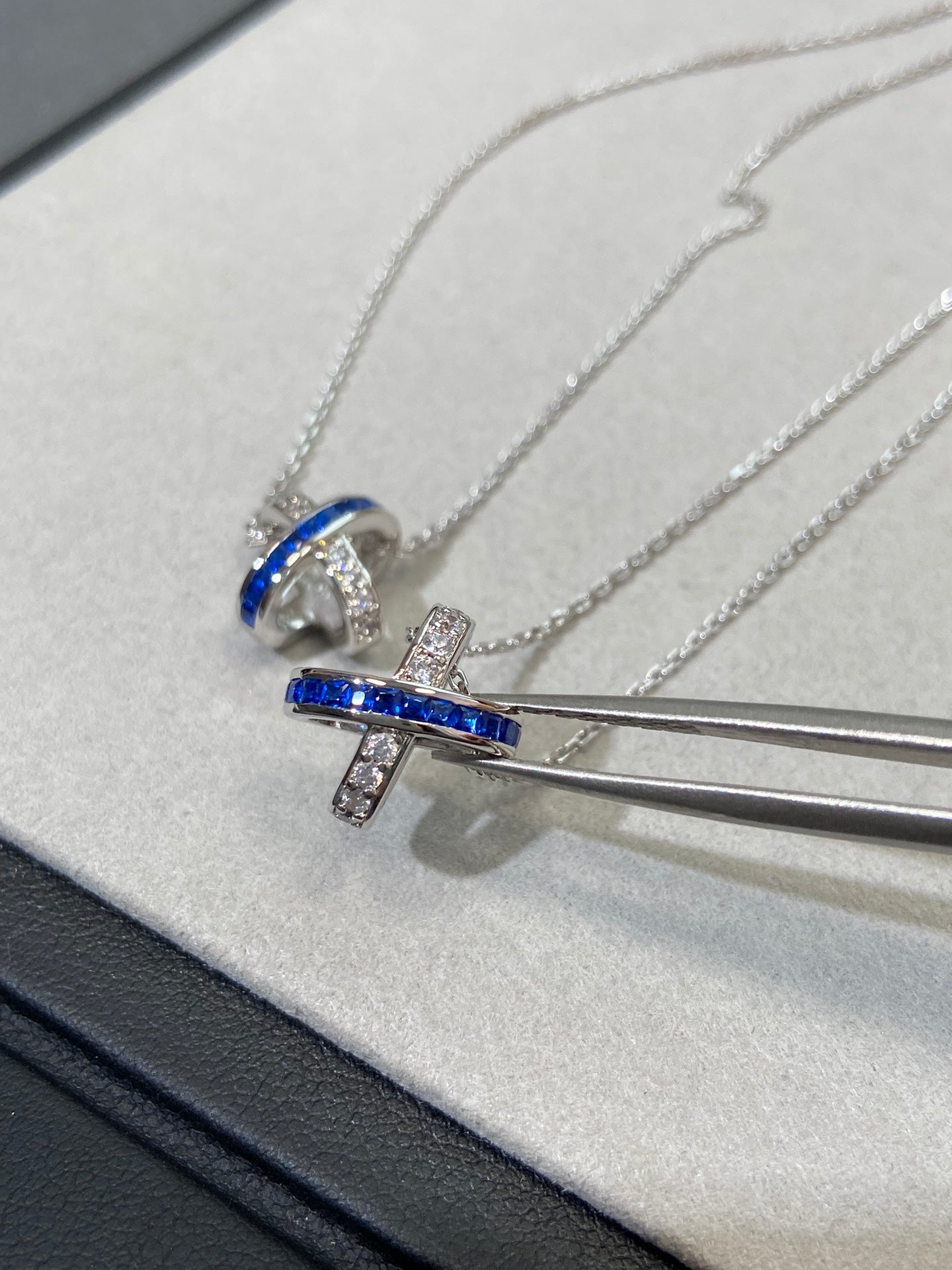 [Love's Uplift]LIENS DIAMOND SILVER NECKLACE
