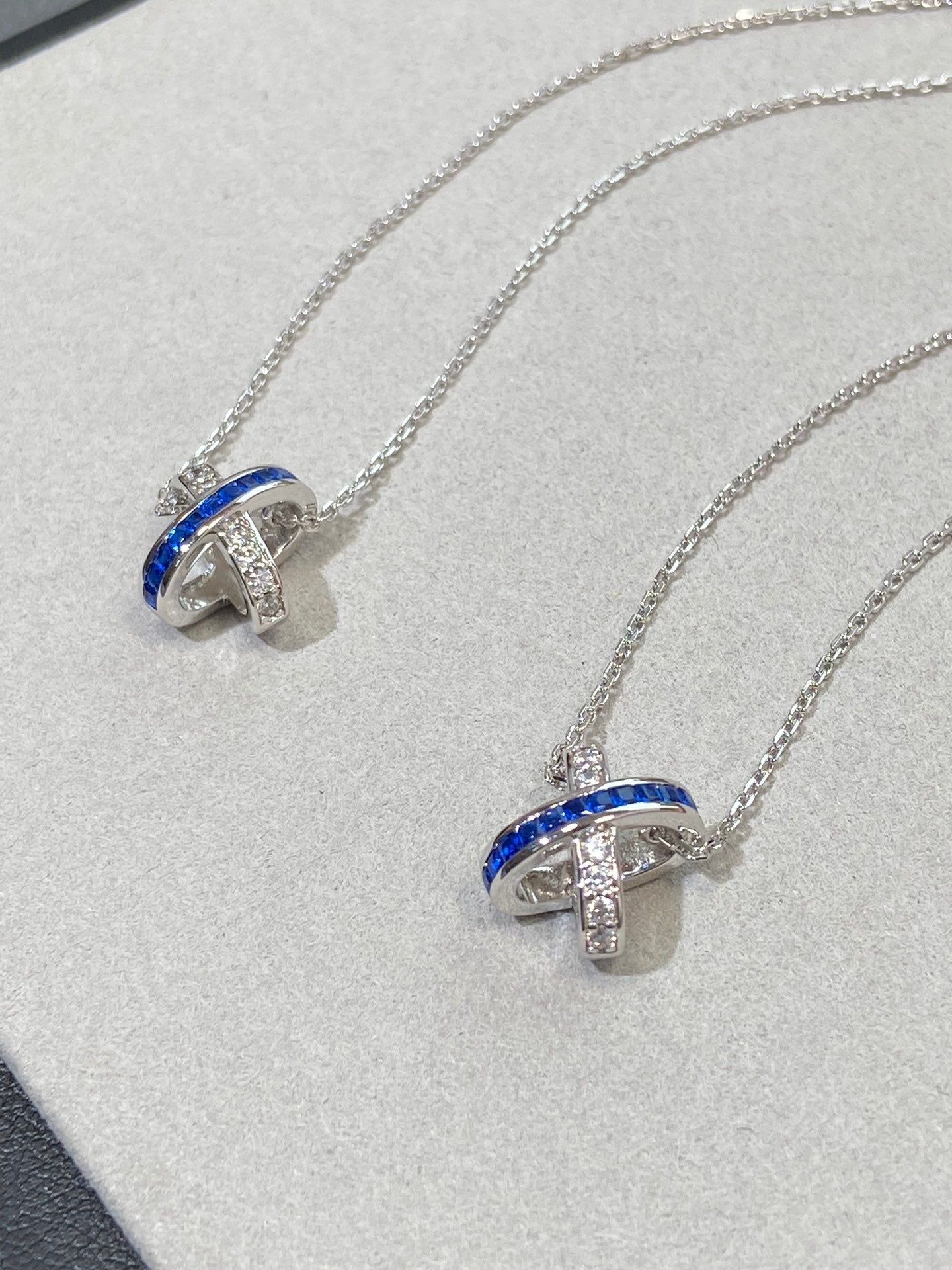 [Love's Uplift]LIENS DIAMOND SILVER NECKLACE
