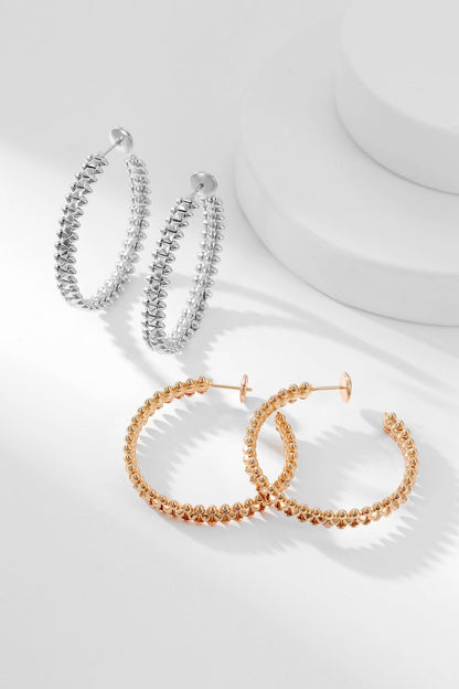 [Love's Uplift]CLASH HOOP EARRINGS