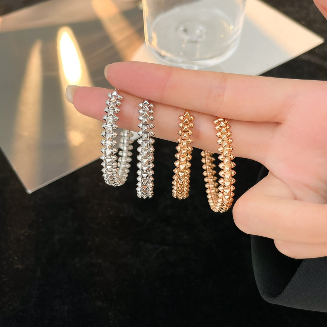 [Love's Uplift]CLASH HOOP LARGE EARRINGS