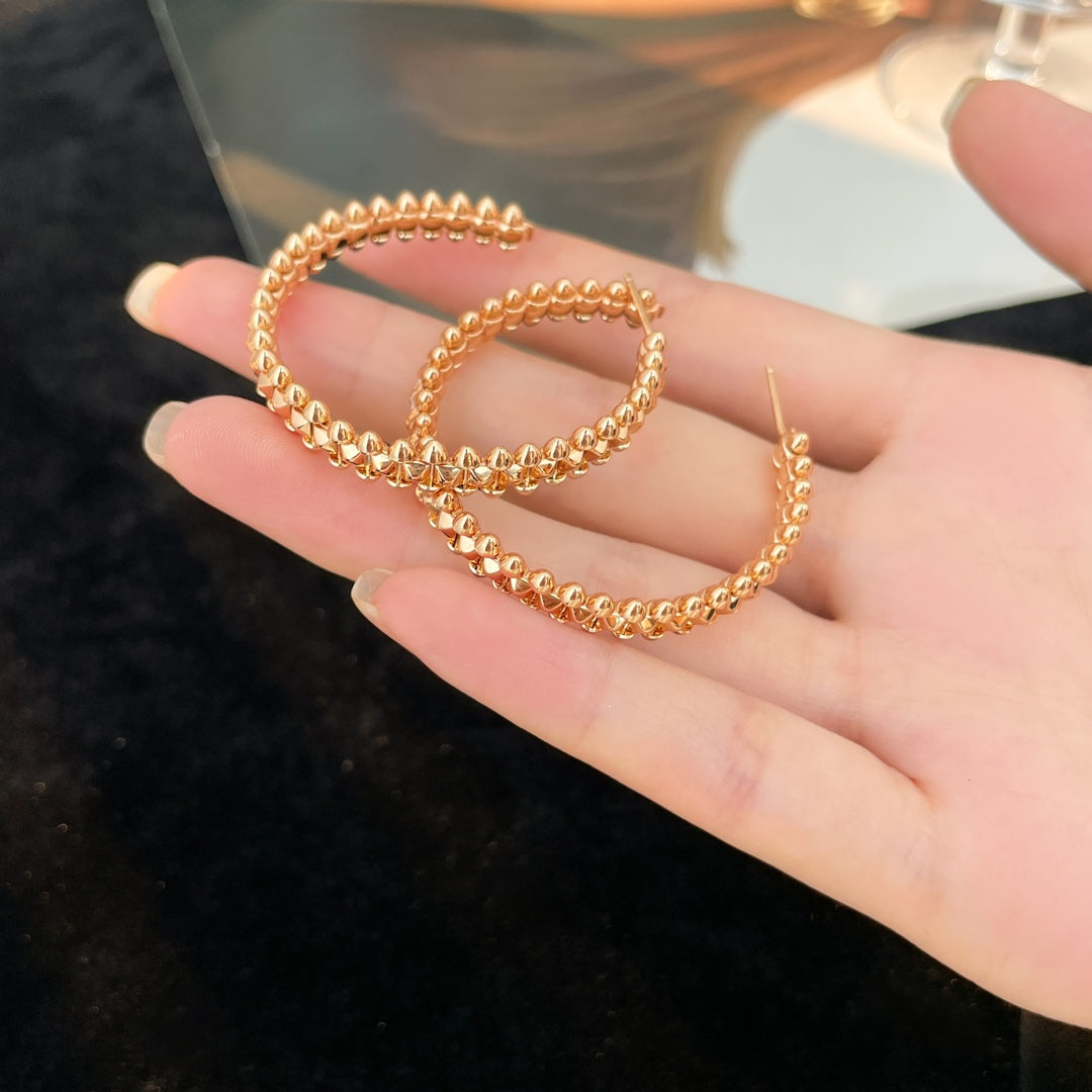 [Love's Uplift]CLASH HOOP EARRINGS