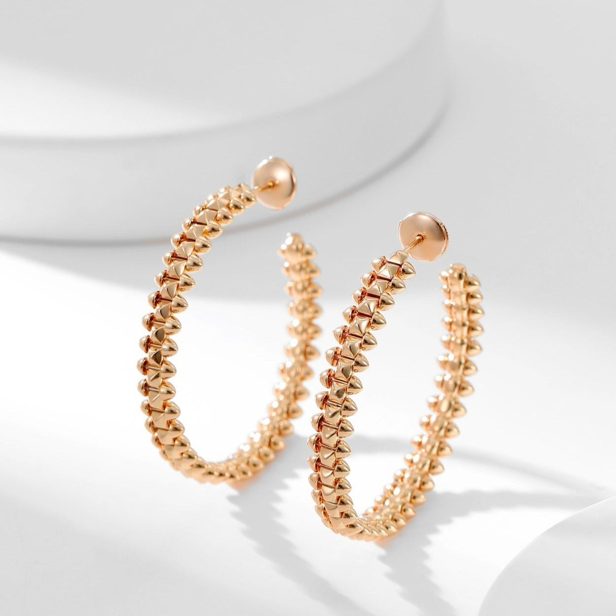 [Love's Uplift]CLASH HOOP LARGE EARRINGS