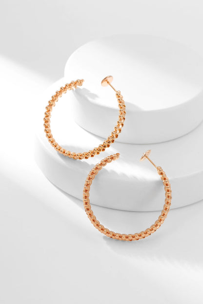 [Love's Uplift]CLASH HOOP EARRINGS
