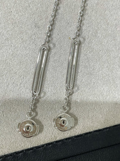 [Love's Uplift]CHAINE CHAOS DIAMOND DROP EARRINGS