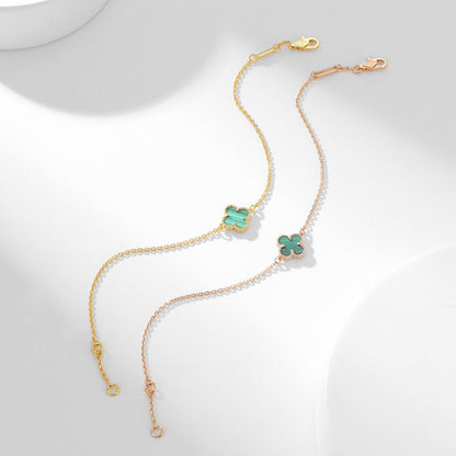 [Love's Uplift]CLOVER BRACELET MALACHITE 1 MOTIF